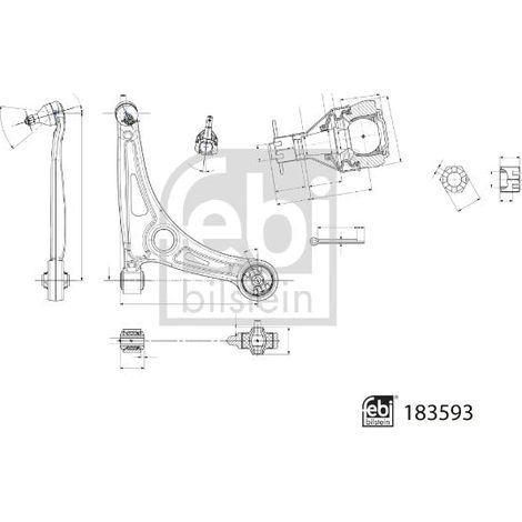 FEBI BILSTEIN 183593 Bras de liaison, suspension de roue -