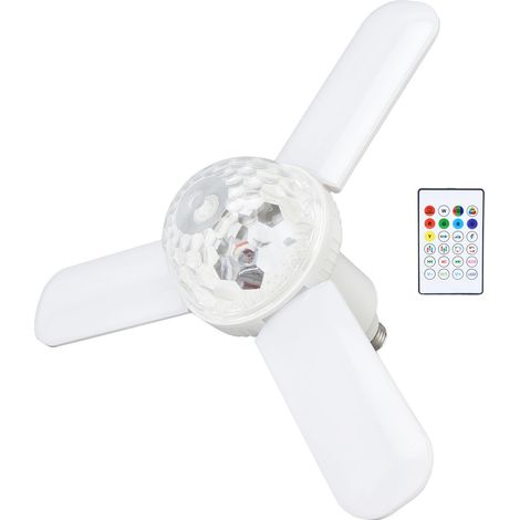 Luminaire de plafond musical Bluetooth LED 48W 85-265V, pliable avec télécommande, feuilles colorées, lampe de plafond pour chambre d'enfant et fête (1/5)
