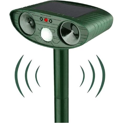 Répulsif ultrasonique pour chats et chiens, avec détecteur de mouvement PIR et système de contrôle des animaux domestiques. (1/5)