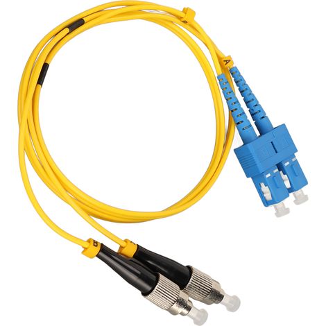 Câble Fibre Optique Monomode 0.5m FC-SC Duplex, PVC Renforcé pour Commutateurs Ethernet Gigabit (1/5)