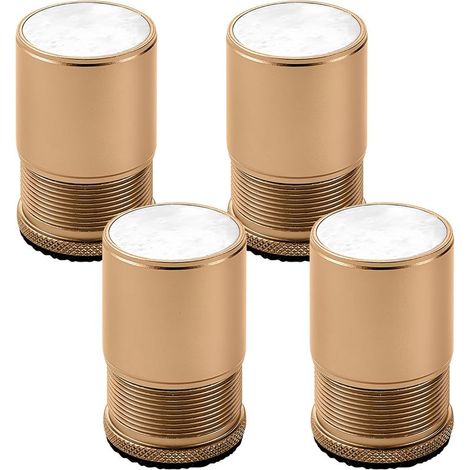 Laoa – Set mit 4 verstellbaren Metall-Möbelfüßen – Höhe 4,7 bis 8 cm – Durchmesser 40 mm – Tragkraft 800 kg – Rutschfester Boden (1/5)
