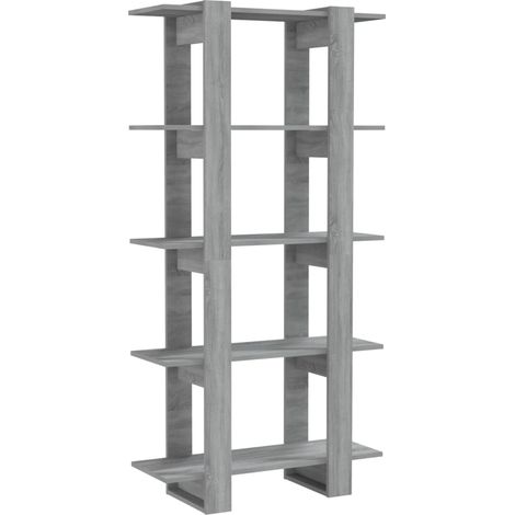 Maison Exclusive - Bücherregal/Raumteiler Grau Sonoma 80x30x160 c