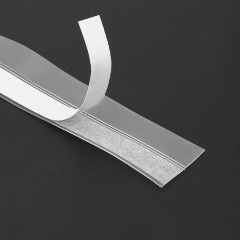 Bande d'étanchéité transparente autocollante de 5 m pour portes et fenêtres, isolation phonique et protection contre la poussière (25 mm) (1/5)
