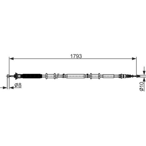 Tirette à câble, frein de stationnement BOSCH 1 987 482 580 ALFA ROMEO 50502989