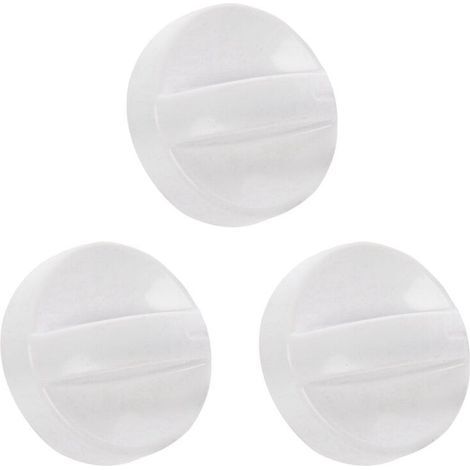 3X Microwave Minuterie à Bouton Rotatif avec Tiroir en Plastique, 11 mm (1/5)