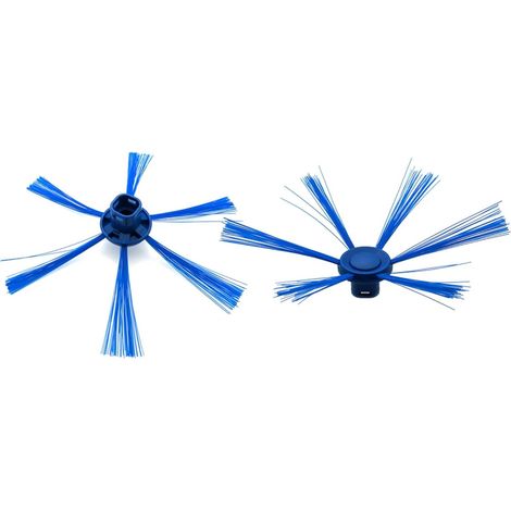 Lot de 2 brosses latérales robot balayeuse à 6 bras pour aspirateur Philips FC8007 FC8792 FC8794FC8796 (1/2)