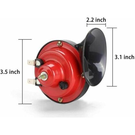 Klaxon de train 300 dB 12 V, puissant et puissant, idéal pour les camions, SUV, voitures, bateaux et motos. (1/4)
