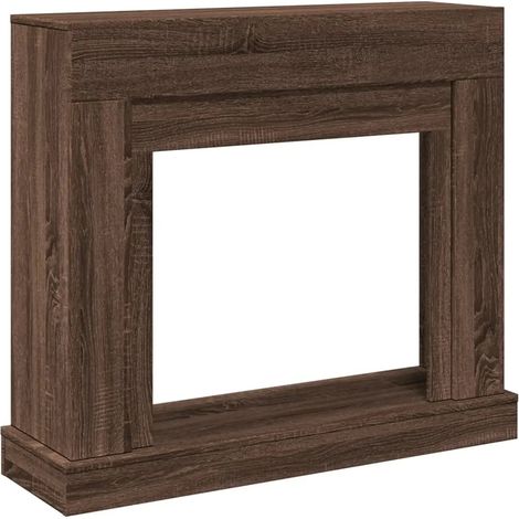 [NEUWERTIG] B-Ware Dkd Home Decor Kaminumrandung Kaminkonsole Kaminrahmen Braun