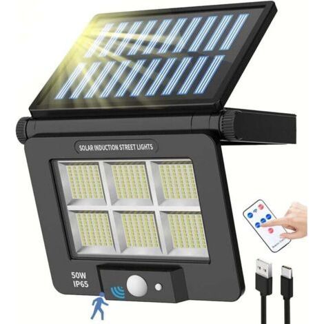 Waterproof courtyard solar lights, outdoor solar lights, solar street lights, 3-mode induction solar street lights (1/4)