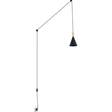Lámpara Colgante Nórdica Con Cable Y Enchufe "Lima" - Negro (1/5)