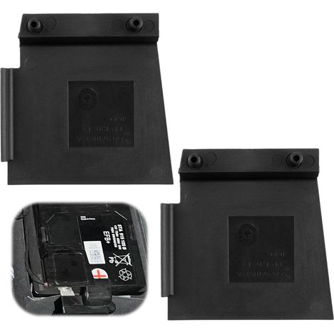 Couvercles De Bornes De Batterie pour Plus Et Moins, Capuchons De Protection pour Batterie Auto, Accessoires Batterie 5Q0971813A, Durable, Facile À Installer (1/5)