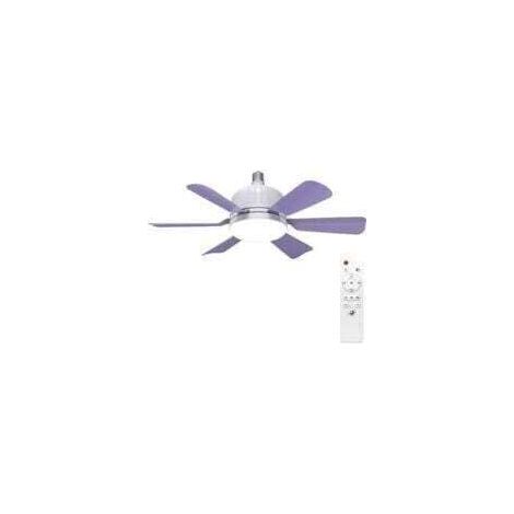 Ventilateur silencieux amovible à six pales, température de couleur réglable de 3000 K à 6500 K, avec télécommande, pour la maison, la chambre à coucher, la salle d'étude, le salon (1/5)