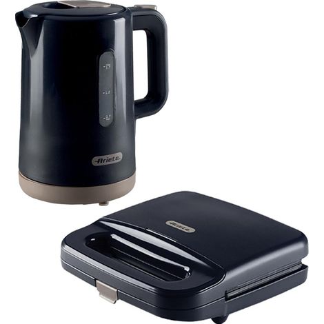 Ariete ARPK50 Breakfast Line Kettle & Sandwich Toasher Set, Grey (1/3)
