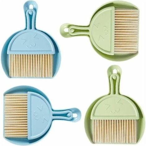 Mini Pelle à PoussièRe Et Brosse De Nettoyage Pelle à PoussièRe Pelle Et Balayette Petit Balai Ensemble Balai à Main Portable Et Ramasse-PoussièRe Pour Canapé Bureau Clavier Ou (1/5)