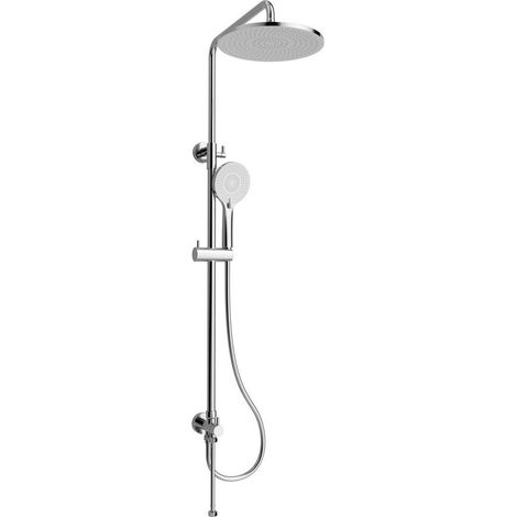 Sapho - Set de douche sans mitigeur, diamètre 25 cm, 3 jets, chrome 1202-30 (1/2)