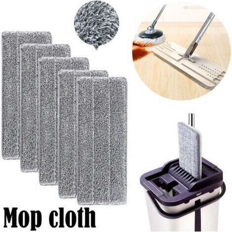 5pcs Microfiber Mops for Floor Mop Replacement Cleaning Cover Mop Household Mop Head for Flat Mop Microfiber Cleaning/Cleaning Wipes 33 (1/4)