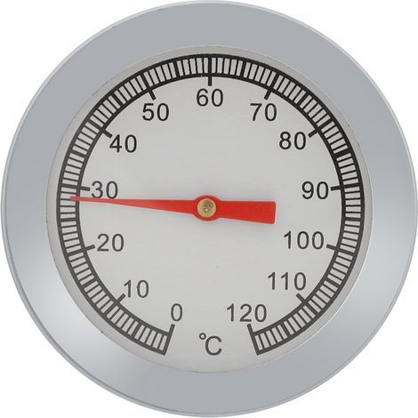Recycled stainless steel pizza thermometer, commercial barbecue thermometer, 1 piece for cooking on any grill, barbecue, or oven (1/4)