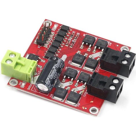 Zweikanal-Gleichstrommotortreibermodul 160 W 7 A 12 V 24 V H-Brücke L298 Steuerung