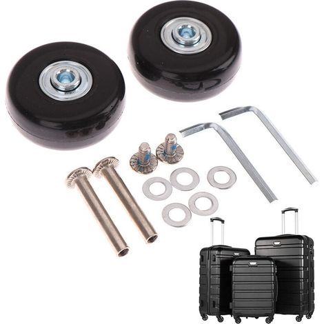 Kofferrollen-Reparaturset [45 mm] Kofferrollen, Gepäckkoffer-Reparatur, Gummirad-Stoßdämpfer, universeller Ersatz, Schwenkrad, Transportrad, ersetzen (1/4)
