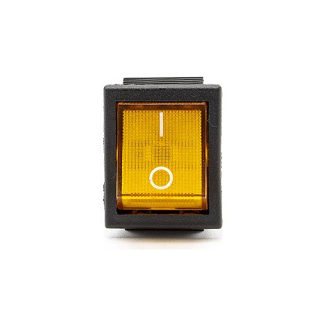 Interruptor basculante ON-OFF DPDT 6 vias  Naranja 16 A (1/4)
