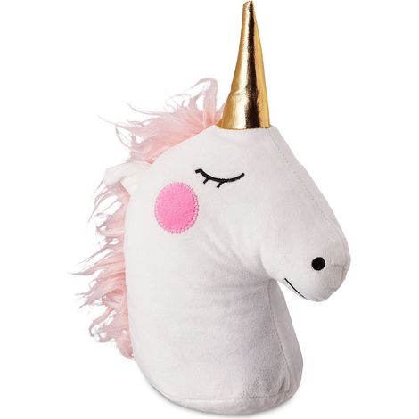 Tope de puerta de unicornio en blanco