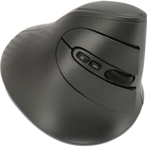 Souris verticale sans fil ergonomique, rechargeable par USB, avec Bluetooth 5.0, DPI réglable et 2,4 GHz, rechargeable 2,4 GHz, DPI réglable, pour ordinateur portable et de bureau.