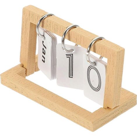 Calendrier de bureau miniature pour maison de poupée, compatible avec la décoration Mini calendrier de bureau à rabat (1/3)