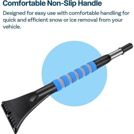 Brosse À Neige - Grattoir À Glace - Pour Pare-Brise Automobile - Rétractable 77-94 Cm - 2 En 1 - 1 Pièce (1/5)
