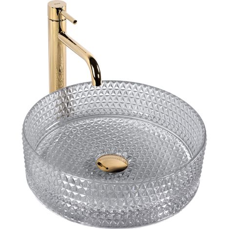 Countertop washbasin Rea Cristal Light Grey