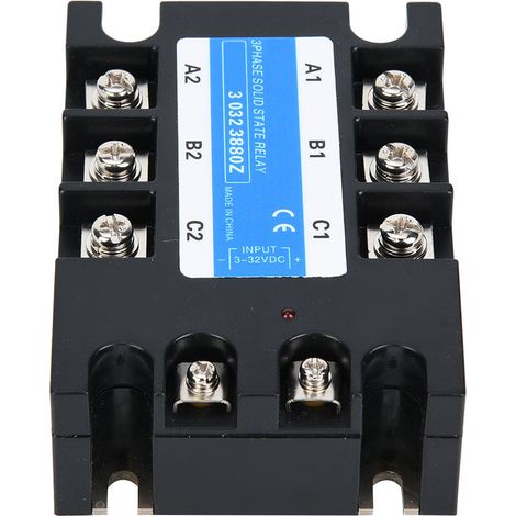 Dreiphasen-Halbleiterrelais 3-32VDC Eingang DC AC Elektrische Geräte für CNC-Maschinen (BERM-3 032 3880Z (80A)) (1/5)