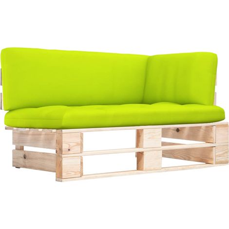 Canapé d'angle palette de jardin-Salon de jardin Sofa extérieur bois de pin imprégné 853705 (1/5)
