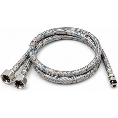 Braided Stainless Steel Tap Hose for Hot and Cold Water Basin (1/5)