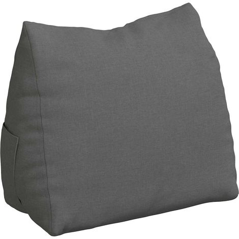 Rückenkissen Dunkelgrau 60 x 20 x 50 cm Stoff vidaXL