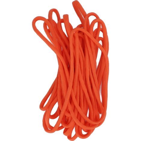 Corde en polyester pour randonnée et survie, 9 brins, 5 mètres, couleur orange pour visibilité (1/5)