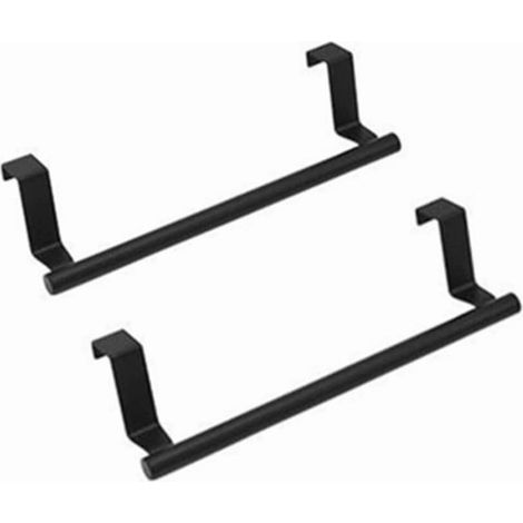 Portasciugamani da porta in acciaio inox (set da 2 pezzi)