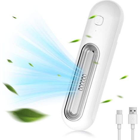 Éliminateur d'odeurs rechargeable compatible avec réfrigérateur, générateur d'ozone - 2 modes - Purificateur d'air électrique - Mini extracteur d'odeurs - Rechargeable par USB (1/5)