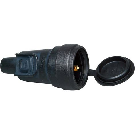 Fiche Electrique - Raccord En Caoutchouc Verrouillable - Pour Installation Electrique - 1 Unite