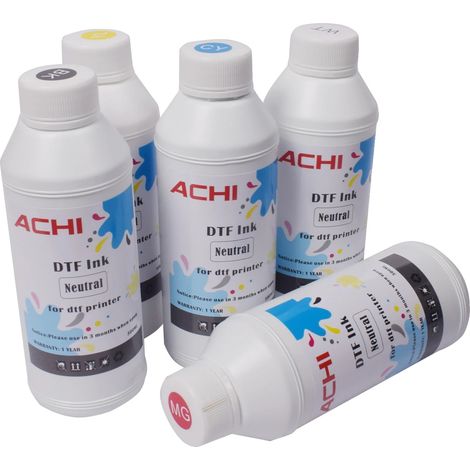 Inchiostro DTF, elevata copertura, eccellente compatibilità, 5 flaconi da 500 ml di inchiostro DTF (1/2)