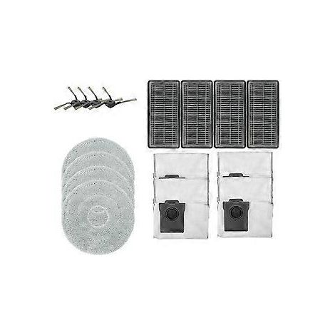 Pour X40 Pro Ultra : brosse latérale de rechange, filtre HEPA, lingettes de nettoyage, sacs à poussière, pièces détachées et accessoires (1/5)
