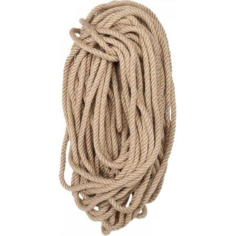 Corde de jute naturelle 8 mm x 10 m, idéale pour le jardinage, le bricolage et les griffoirs manuels pour chats (1/5)