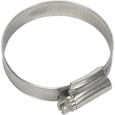 Sealey SHCSSM Stainless Steel Hose Clip 38-57mm - Pack of 10