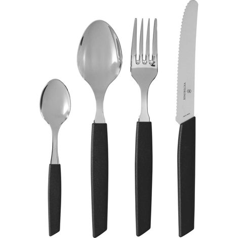 Victorinox Swiss Modern Besteckset Schwarz 24 Teile (1/3)