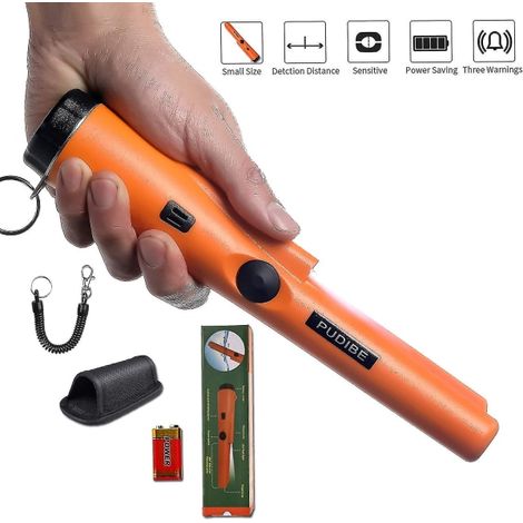 Professioneller, wasserdichter Metalldetektor, inklusive 9V-Batterie, 360°-Suche, ideal für die Schatzsuche (1/5)