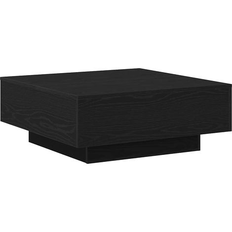 Table basse,Table d'appoint,Table de Salon Chêne noir 80 x 80 x 31 cm Bois d'ingénierie CFW11007 (1/5)