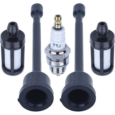 Ensemble filtre à carburant, ligne et bougie pour tronçonneuse Stihl 08 S10 Ts350 Ts360 1108 358 7702, 1115 350 3503 (1/5)