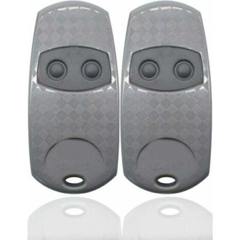 Télécommande Universelle Portail, Came Top 432EE Lot de 2 Telecommandes Portatives 433, Compatibles avec télécommande de Porte et de Garage Top432NA/432/432EV/432A /432M/432S T432/433.92MHz (Siber,TRI