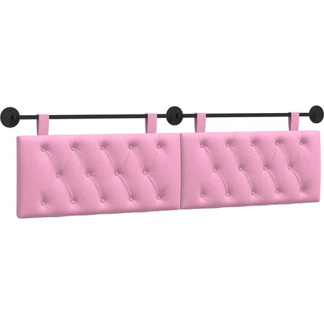 Cabecero colgante Rosa Tela vidaXL (1/5)