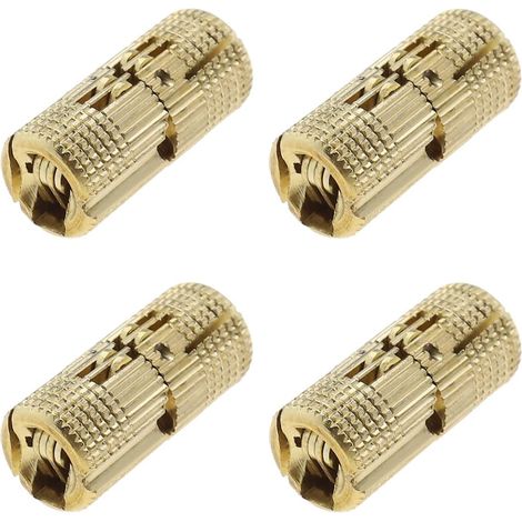Lot de 4 charnières invisibles en laiton de 10 mm pour boîtes à bijoux, tables pliantes, portes d'armoires et accessoires de quincaillerie artisanale (1/5)