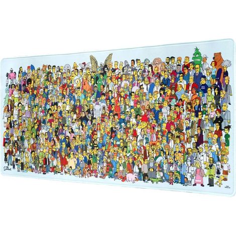 Tapis de bureau de jeu Les Simpson, grand format, matériau durable (1/5)