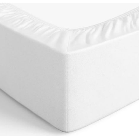 Drap-housse - - Microfibre - 90 x 200 x 30 cm - Léger - Doux - Infroissable (1/4)